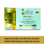 Vijay Malhotra: Stellar Marketing Leadership Award Certificate
