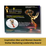 Vijay Malhotra: Steller Marketing Leadership Award Certificate